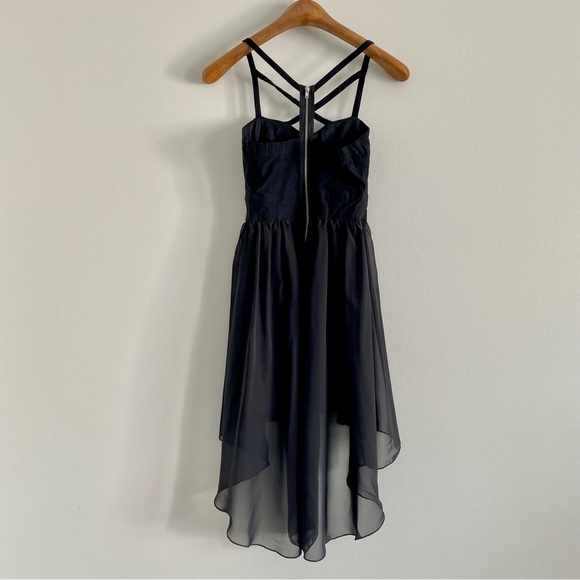 Trixxi High Low Whimsical Corset Black Dress - Picture 6 of 6